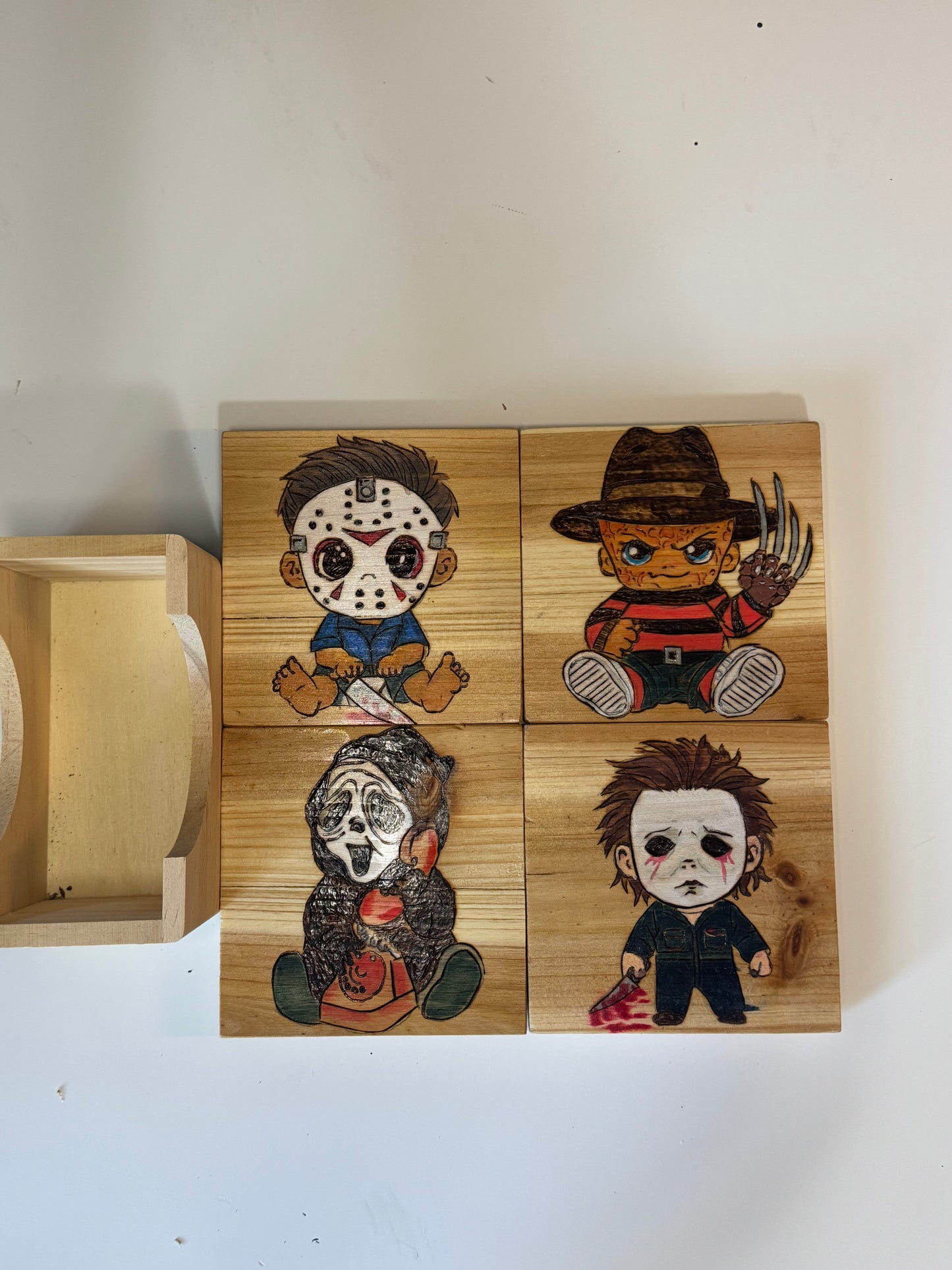Horror Movie Baby Coasters