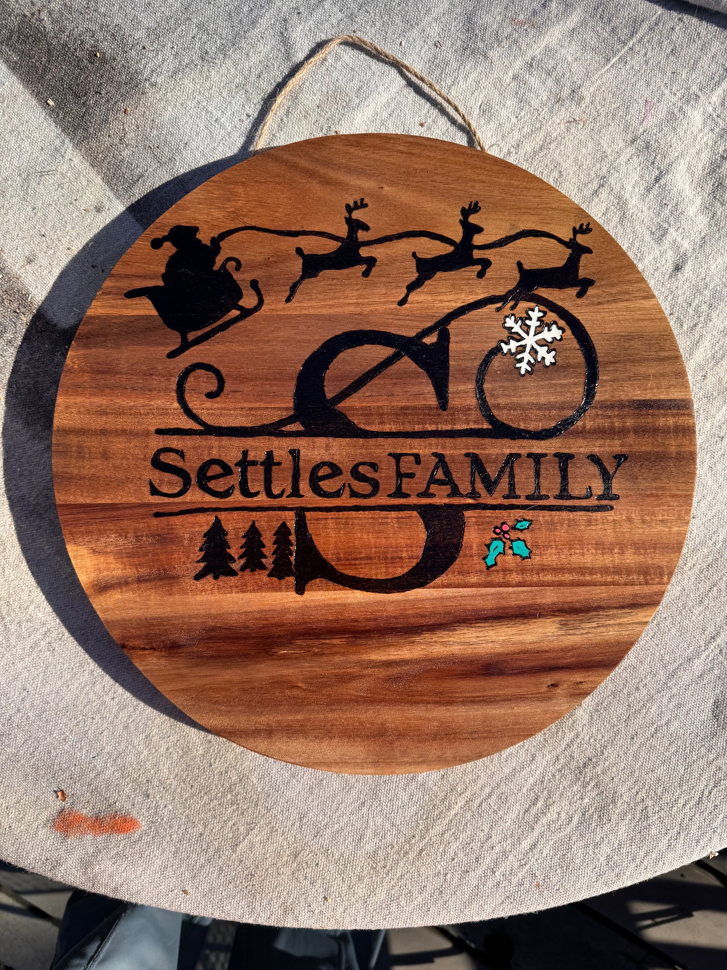 Holiday Door Hanging Sign