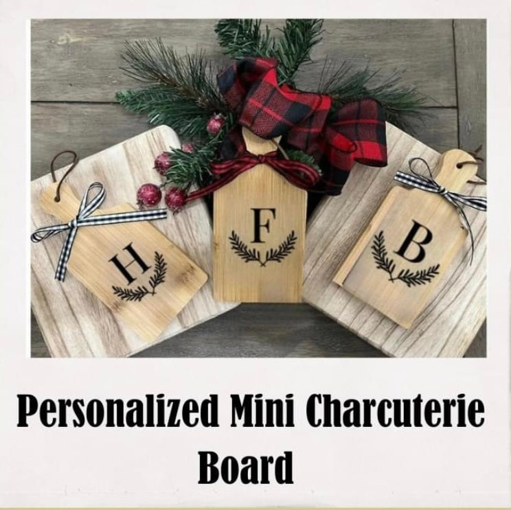 Custom Engraved Personalized Mini Charcuterie Board