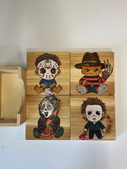 Horror Movie Baby Coasters