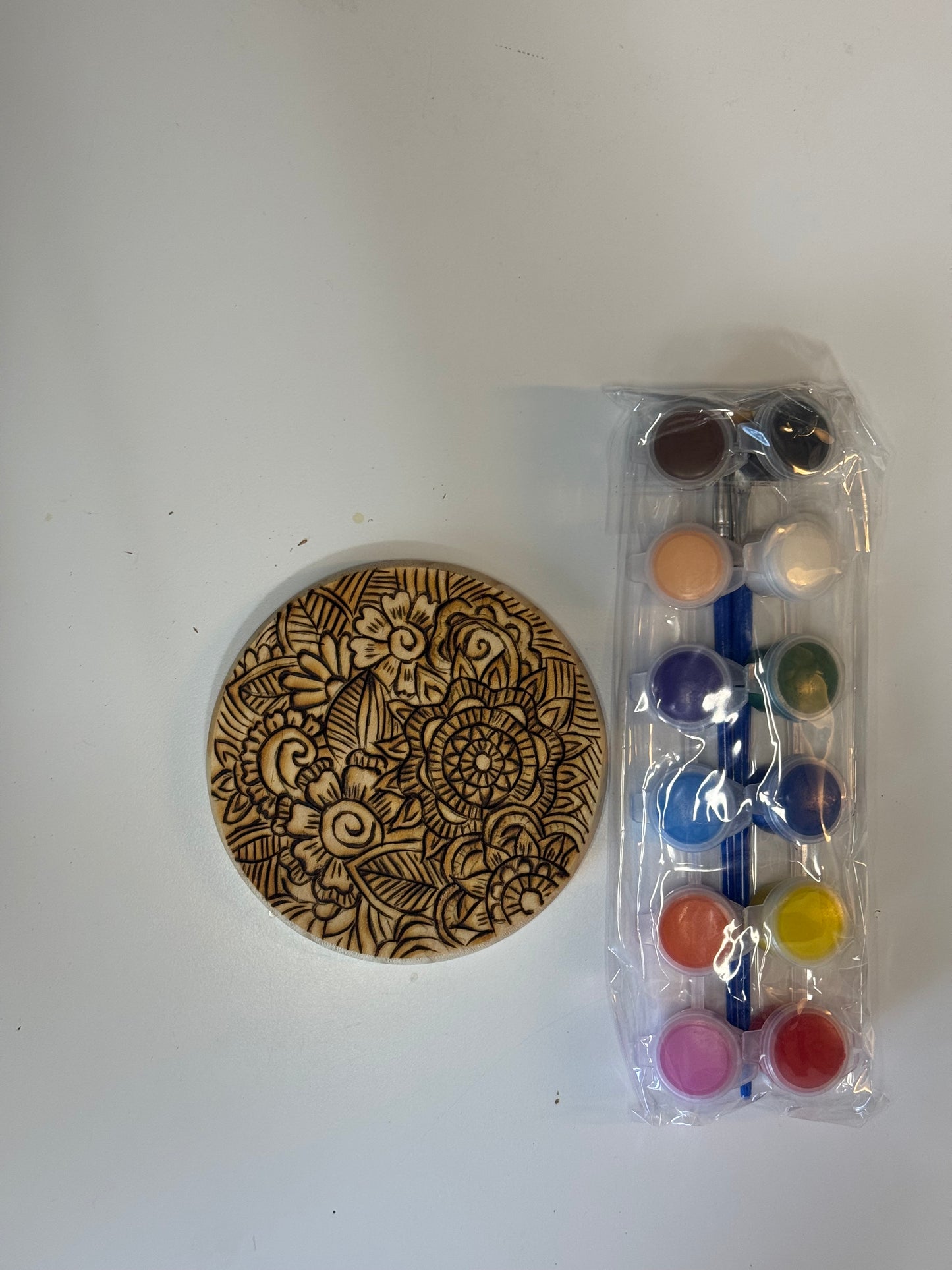 Paint your own mandala magnet