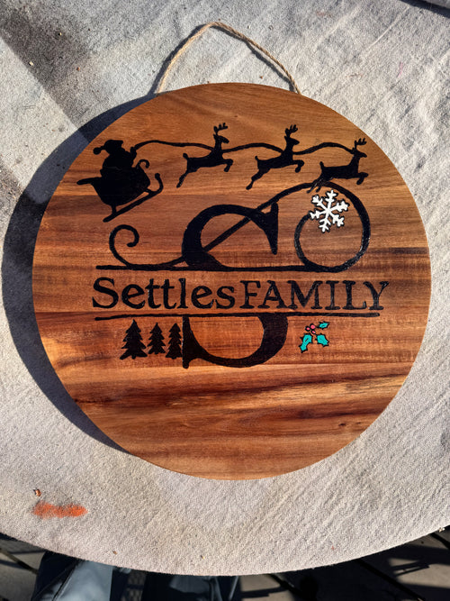 Handcrafted Christmas Door Signs